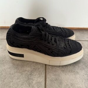 PALOMA BARCELÓ Cutout Accent Textile Fibers Platform Sneakers
